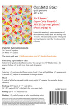 Load image into Gallery viewer, Material Girlfriends - Confetti Star quilt pattern