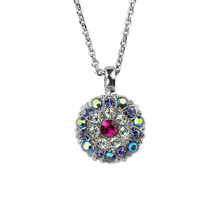 Load image into Gallery viewer, Mariana Guardian Angel necklace N-5212-300-1-RO "Purple Fuchsia"