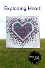 Load image into Gallery viewer, Slice of Pi - Exploding Hearts quilt pattern