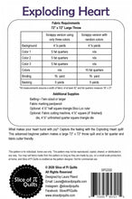 Load image into Gallery viewer, Slice of Pi - Exploding Hearts quilt pattern