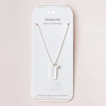 Load image into Gallery viewer, Charm Necklace Silver/Howlite
