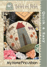 Load image into Gallery viewer, HATCHED AND PATCHED -  My Home Pincushion - Wool pattern
