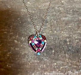 Firefly Jewelry Rose Heart necklace 8708 MC